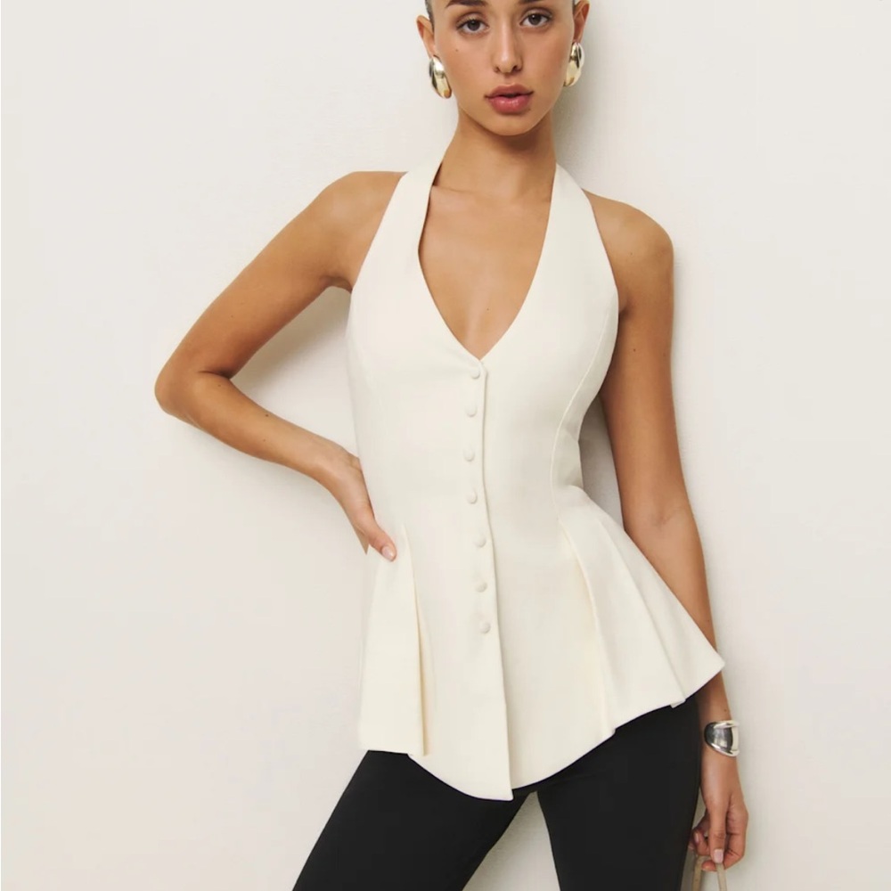 Reformation Auli Top in White